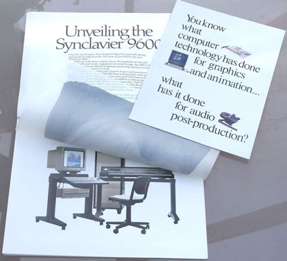 New England Digital-Promo material for Synclavier 9600 